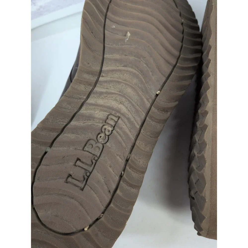 NEEDS TLC🚨L.L. Bean Oxford Shoes Men 10M Brown Leather Lace Up Chore Work Farm